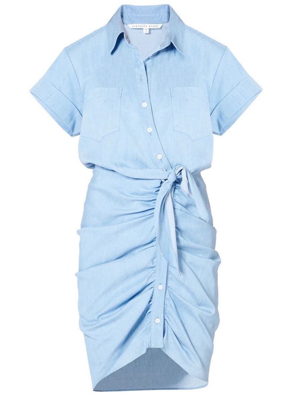 VERONICA BEARD SIERRA DRESS Denim Chambray Size 0